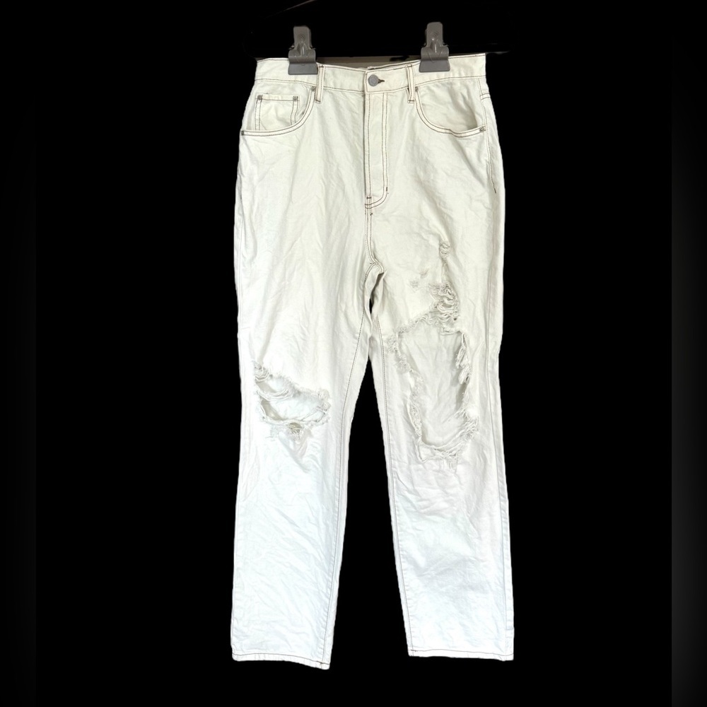 Pacific Sunwear Pac Sun Off White Dad Jeans